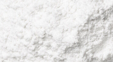 Close-up of fine white powder.
