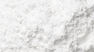 Close-up of fine white powder.