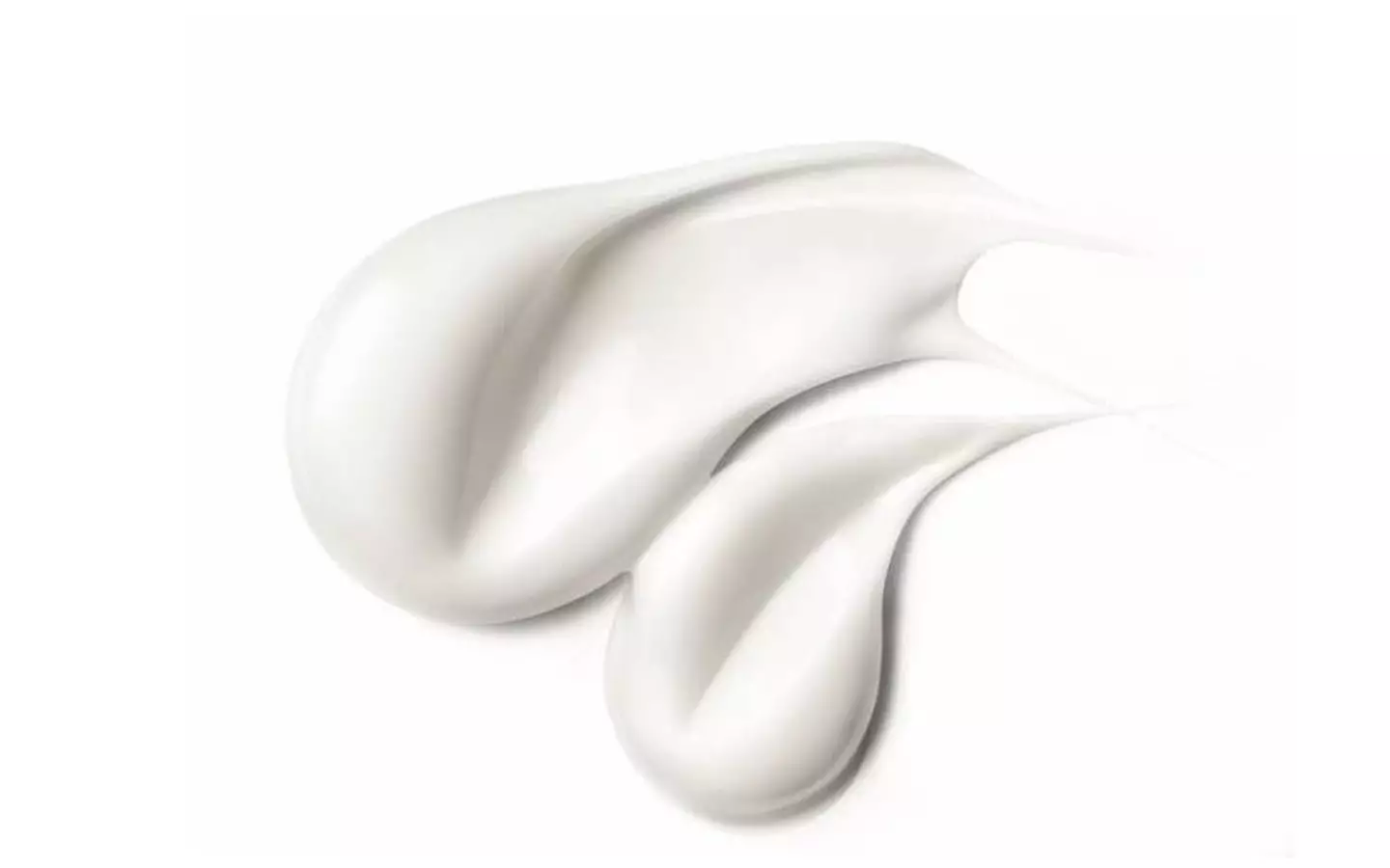 Un fond blanc avec des ondulations de creme blanche, creant une texture douce et fluide.