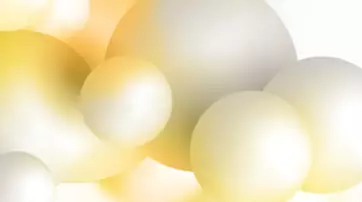 Abstract illustration of overlapping circles in soft shades of white and yellow, creating a dreamy, ethereal effect.