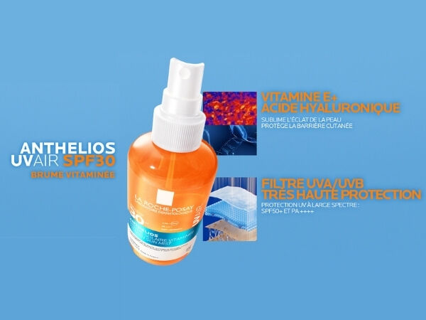 Anthelios UVAIR Vitamin Sun Mist SPF30 Ingredients Banner