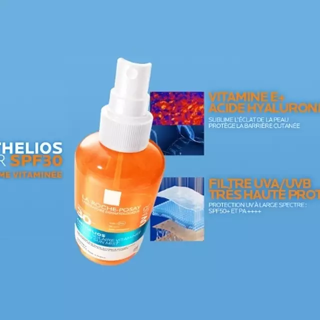 Anthelios UVAIR Vitamin Sun Mist SPF30 Ingredients Banner