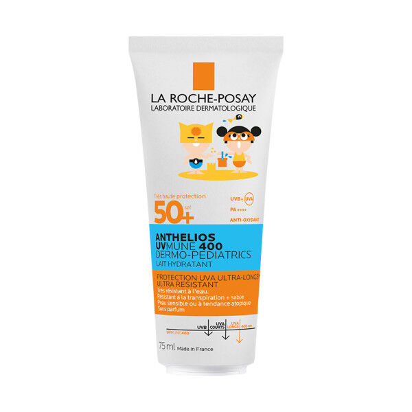 La-Roche-Posay - Anthelios Lait Solaire Enfants Peaux Sensibles Visage & Corps Sans Parfum Spf50+ 75