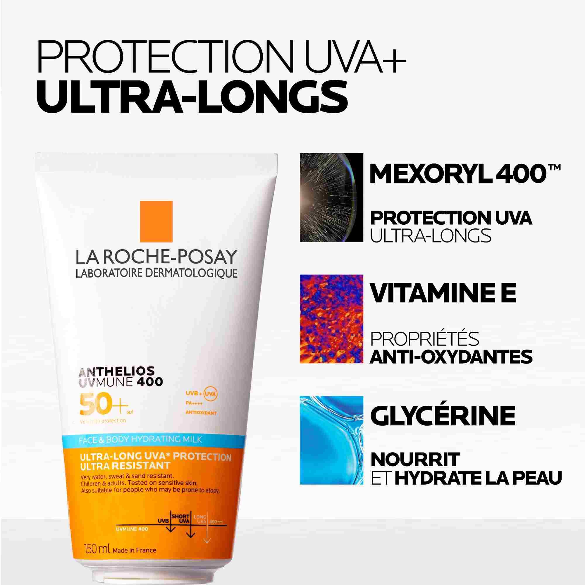 Anthelios UVMUNE 400 Lait Solaire Visage & Corps SPF50+