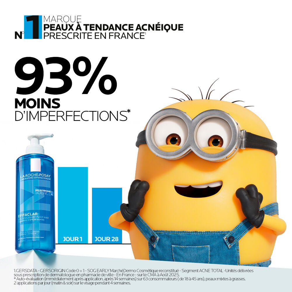EFFACLAR GEL MOUSSANT PURIFIANT NETTOYANT PEAU GRASSE