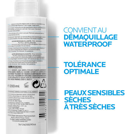 La roche posay Lait démaquillant physiologique - 200ml 3337872410314-Lait Demaquillant Physiologique_200ml_01_La-Roche-Posay