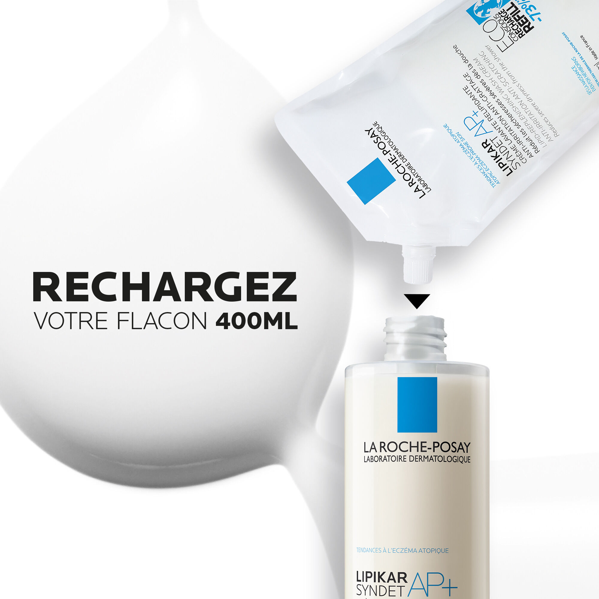 Routine Cicaplast Baume B5+, Lipikar Syndet AP+ et son Eco-recharge​