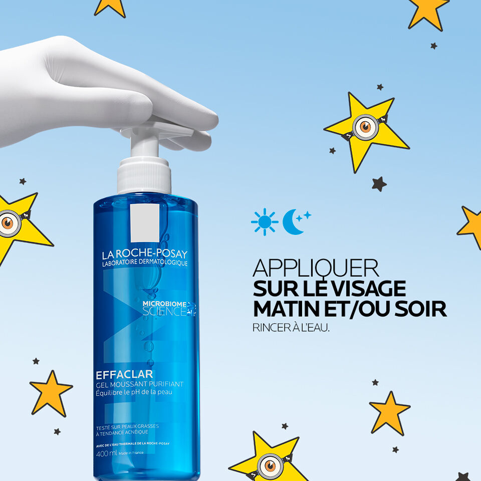 EFFACLAR GEL MOUSSANT PURIFIANT NETTOYANT PEAU GRASSE