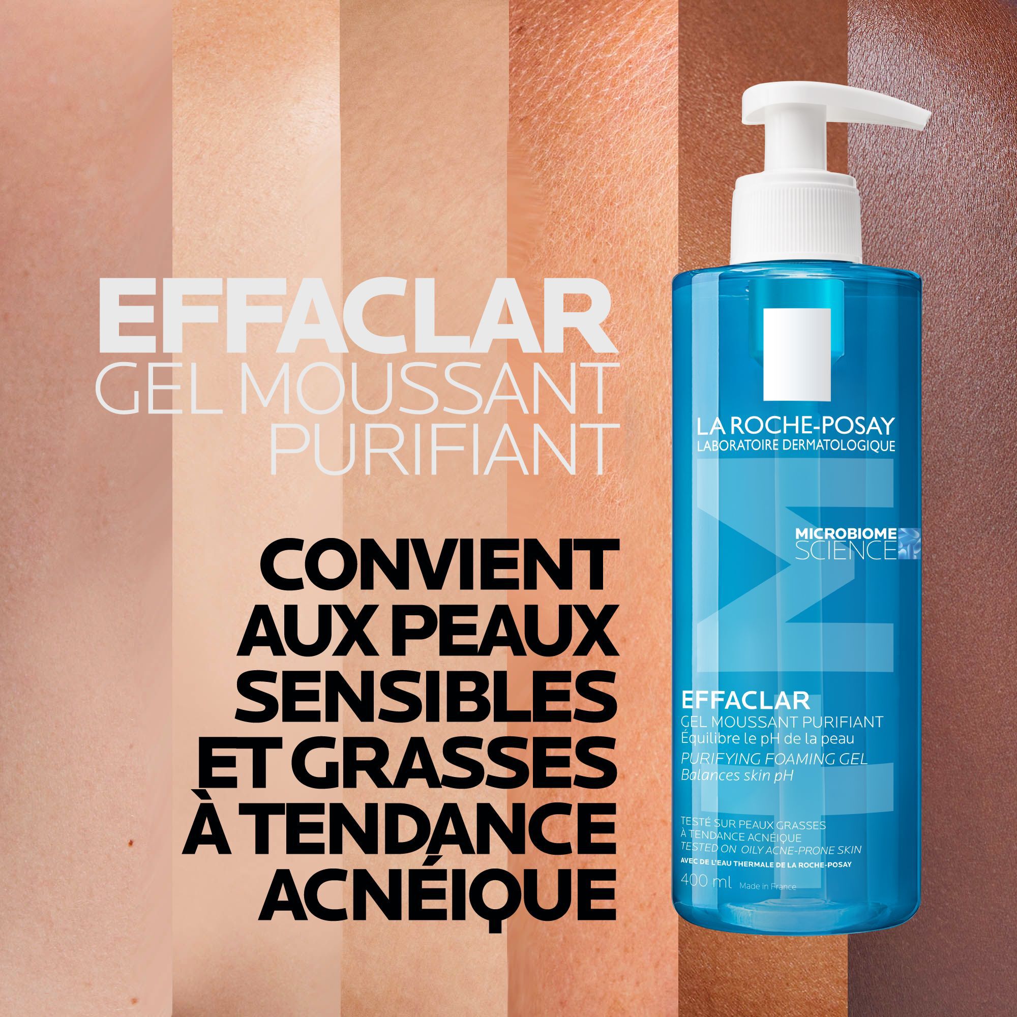 EFFACLAR GEL MOUSSANT PURIFIANT NETTOYANT PEAU GRASSE