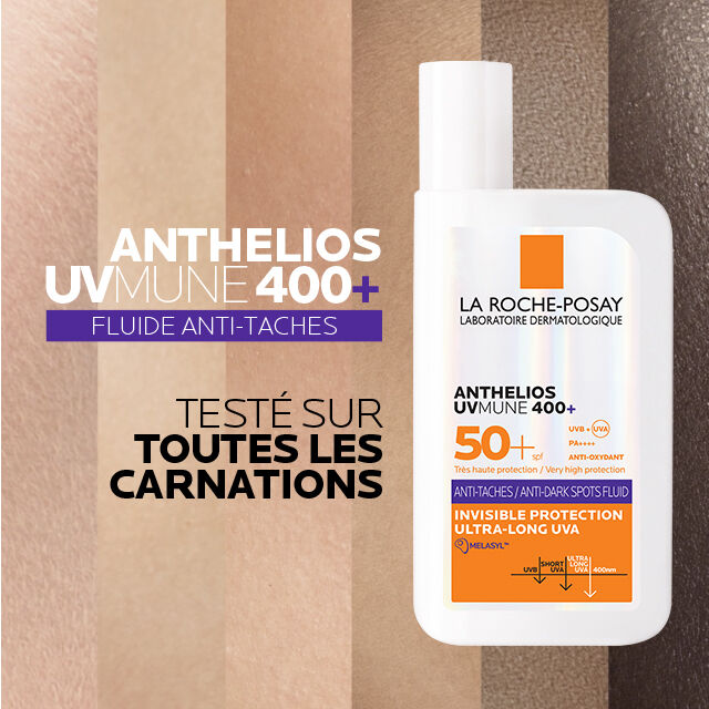 Anthelios UVMUNE 400+ Fluide anti-taches SPF 50+ 50ml​