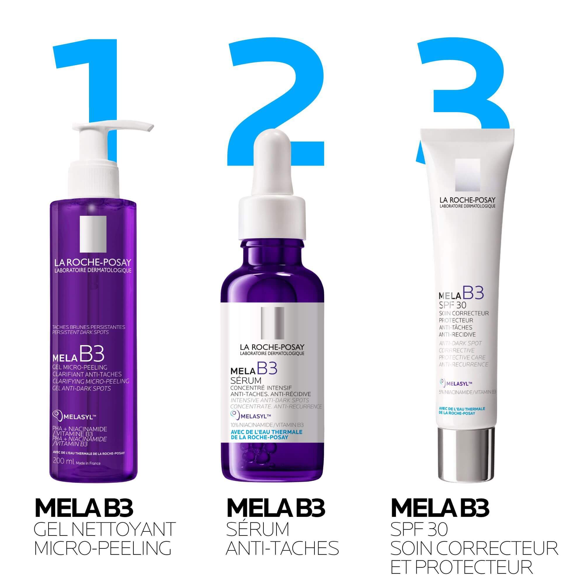 MELA B3 GEL MICRO-PEELING ANTI-TACHES UNIFIANT ECLAT