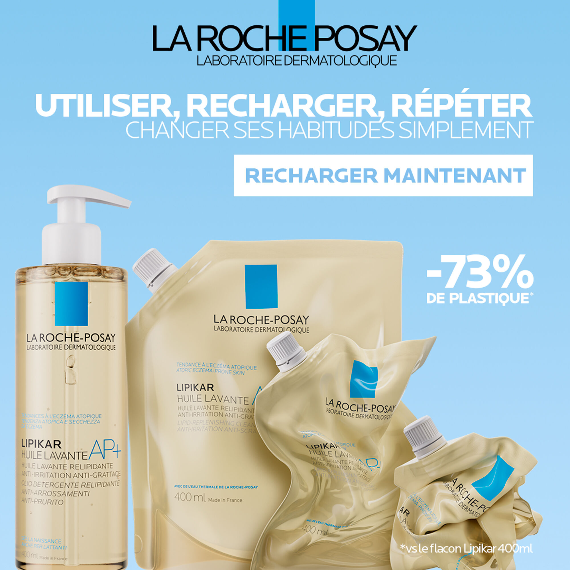 Lipikar Huile lavante AP+ Ecorecharge