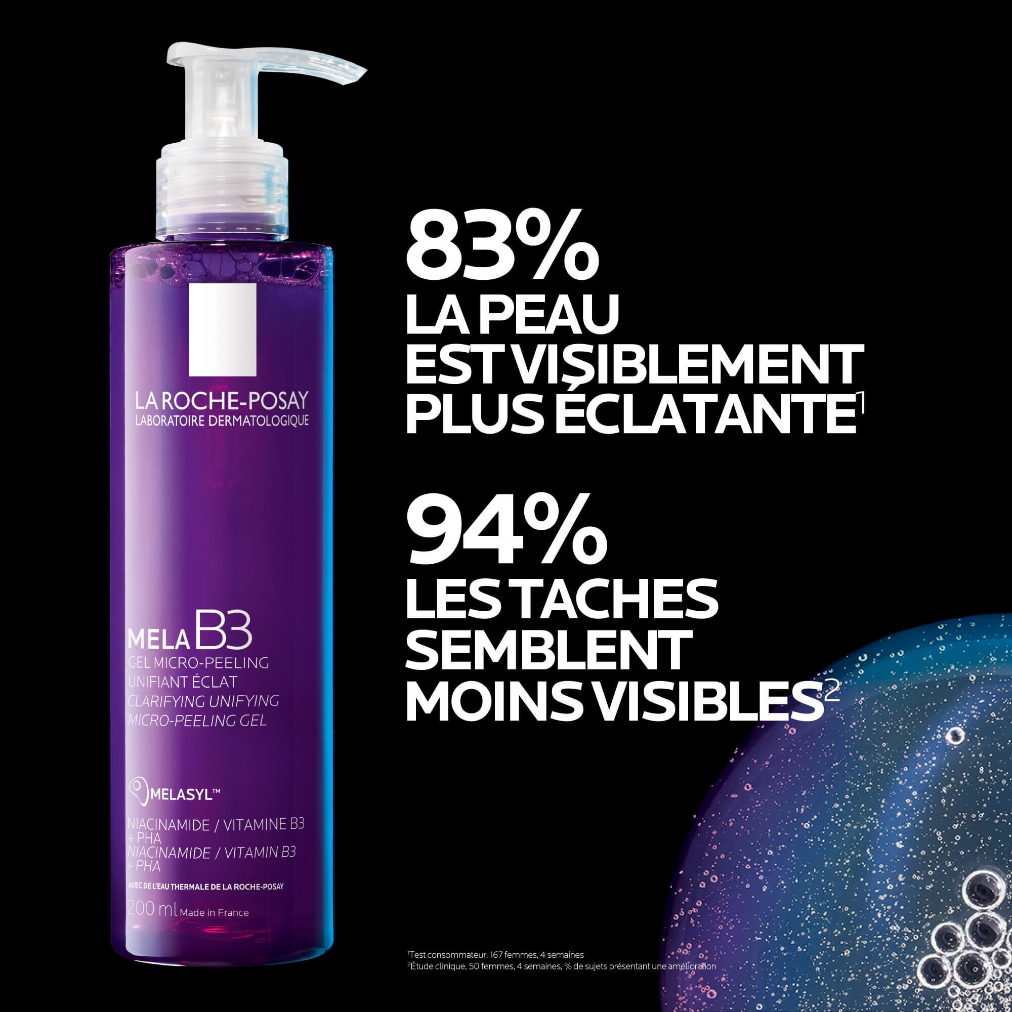 MELA B3 GEL MICRO-PEELING ANTI-TACHES UNIFIANT ECLAT