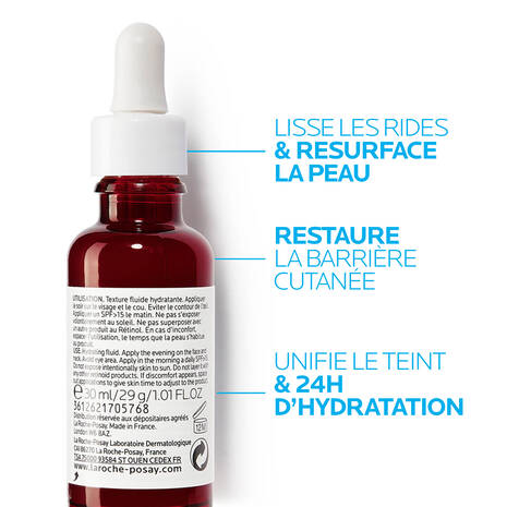 LA ROCHE POSAY SÉRUM RÉTINOL B3 ANTI-RIDES 30ML 3337875694469-Retinol B3 Serum anti-rides au retinol regenerant resurfacant_30ml_01_La-Roche-Posay