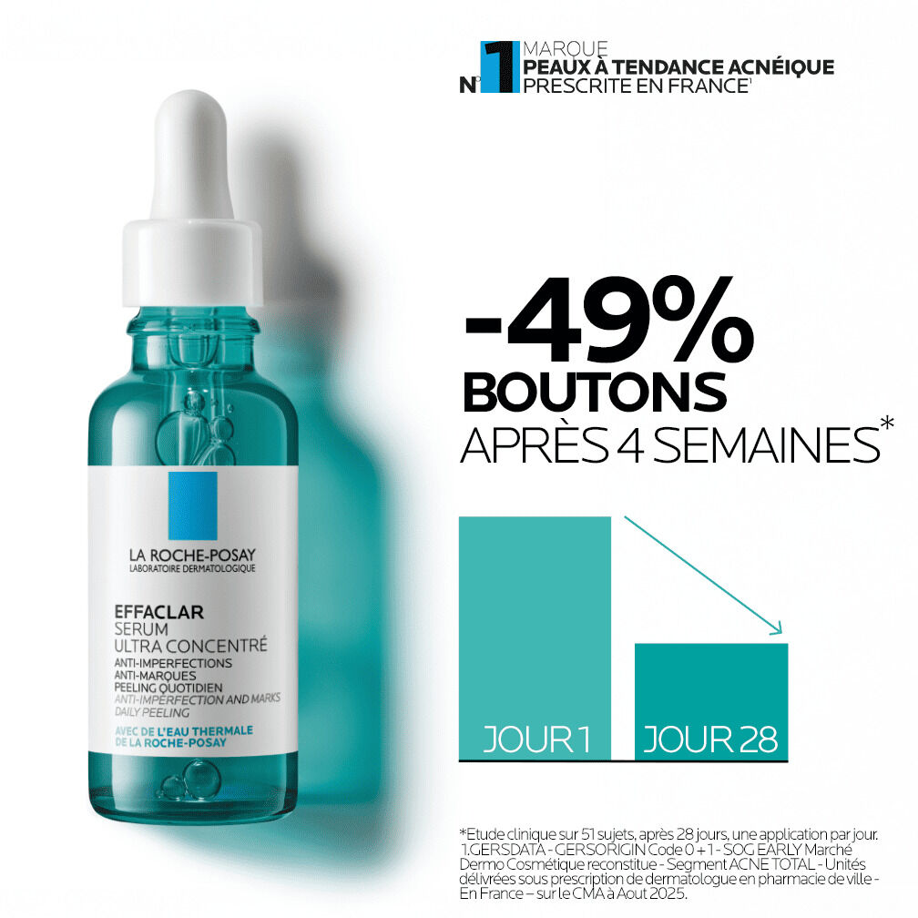 EFFACLAR Serum a l'Acide Salicylique Ultra Concentre