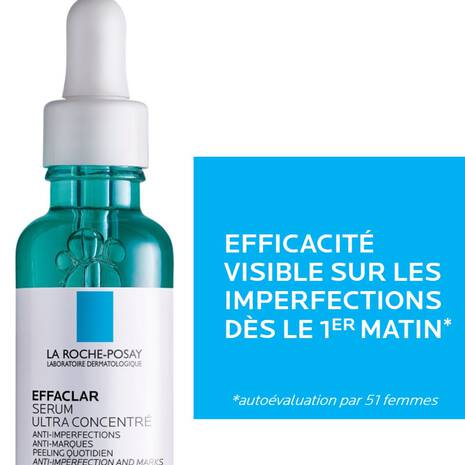 LA ROCHE POSAY EFFACLAR SÉRUM VISAGE ANTI IMPERFECTIONS 30ML 3337875722827-Effaclar Serum a l'Acide Salicylique Ultra Concentre_30ml_02_La-Roche-Posay