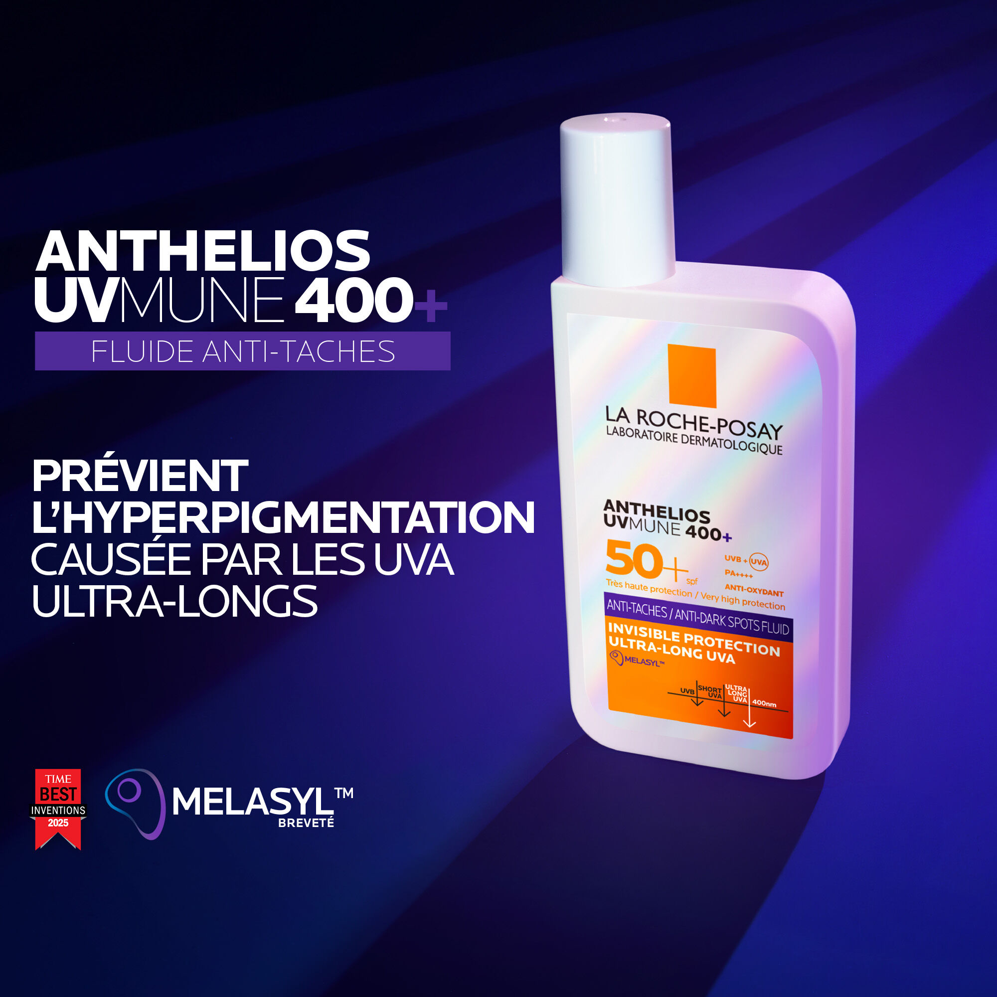Anthelios UVMUNE 400+ Fluide anti-taches SPF 50+ 50ml​