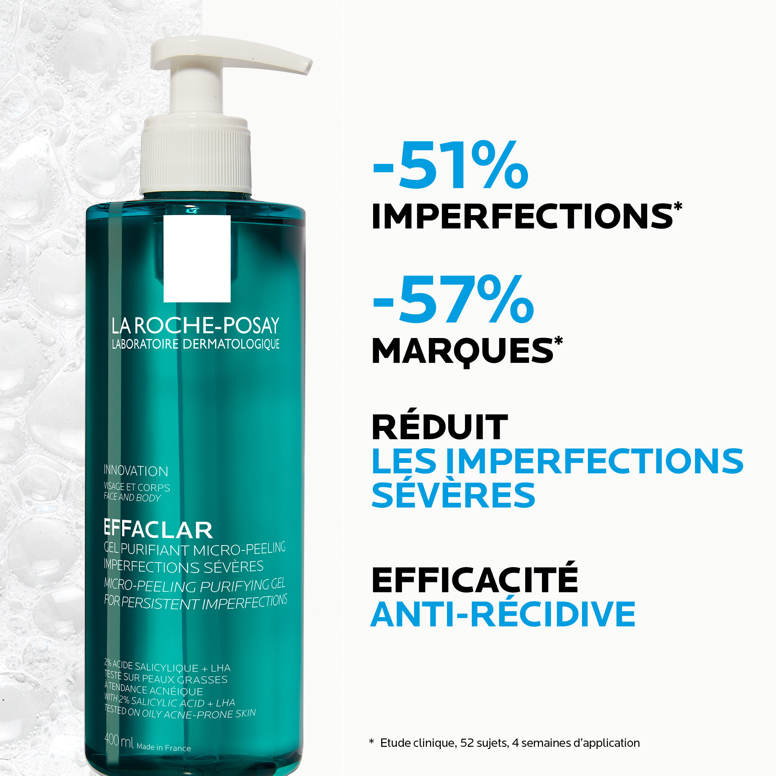 EFFACLAR GEL PURIFIANT MICRO-PEELING IMPERFECTIONS SEVERES