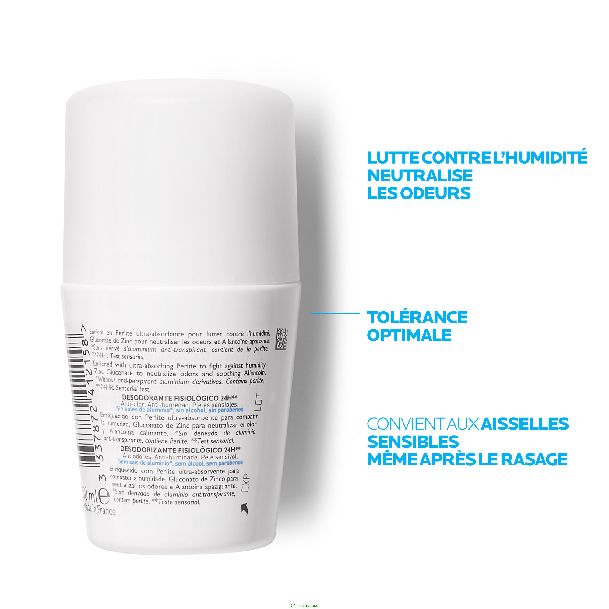 3337872412158-Deodorant Physiologique Bille 24h*_50ml_01_La-Roche-Posay