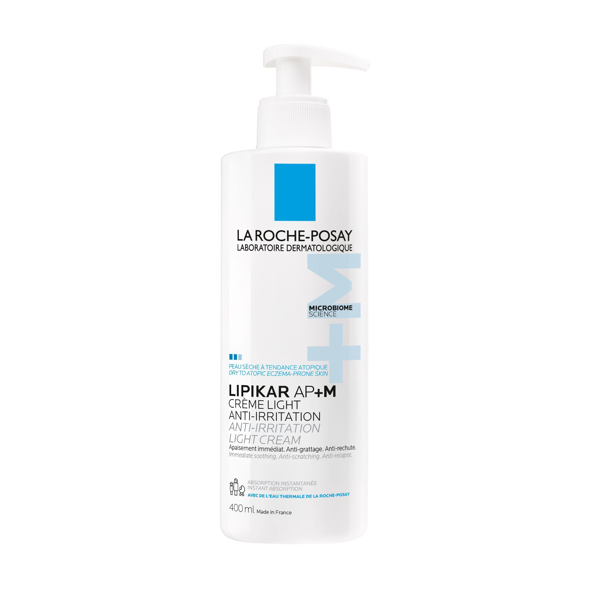3337875930338​-Lipikar Creme AP+M Creme Hydratante Corps_400ml_01_La-Roche-Posay
