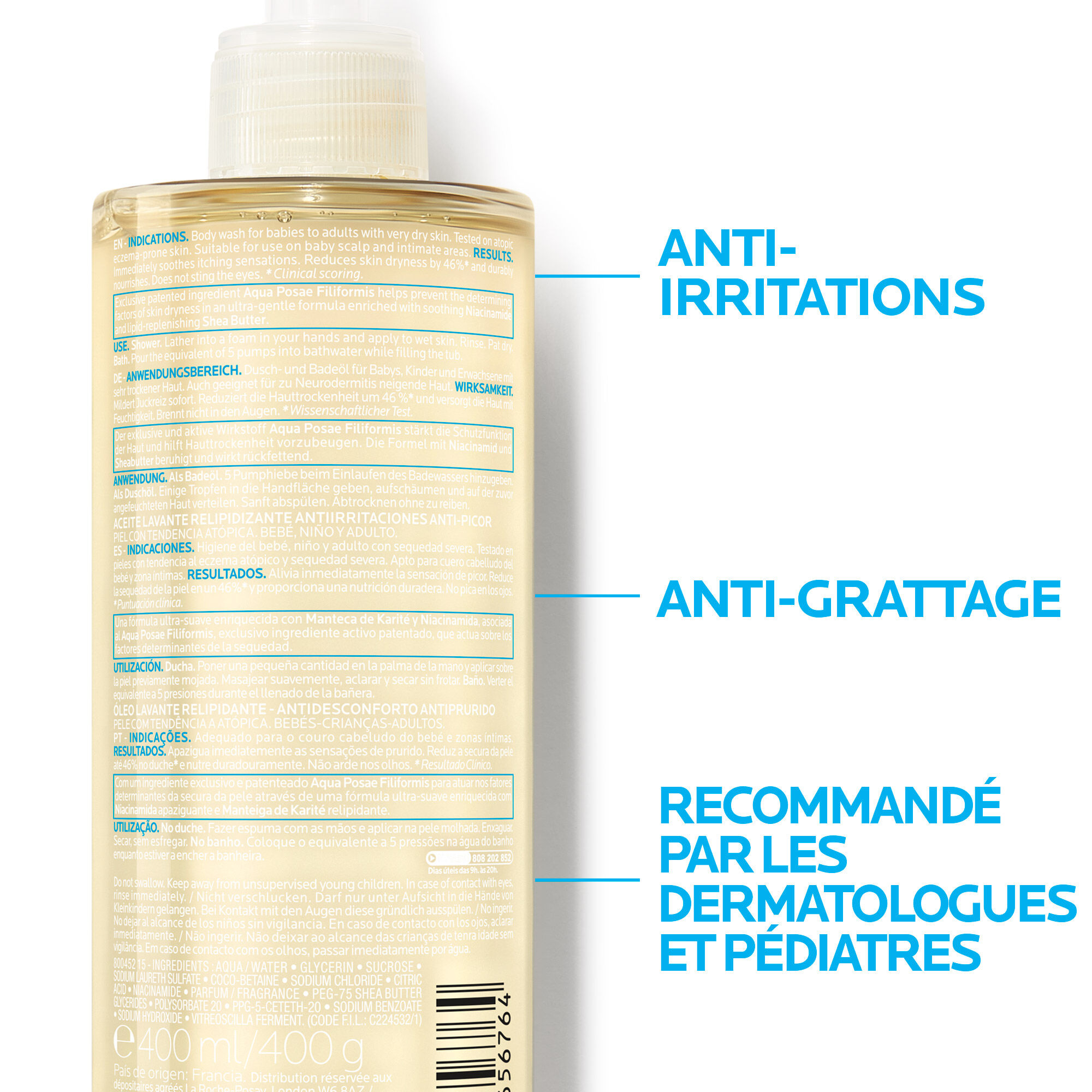 3337875656757-Lipikar Huile Lavante AP+ Huile de Douche_750ml_05_La-Roche-Posay