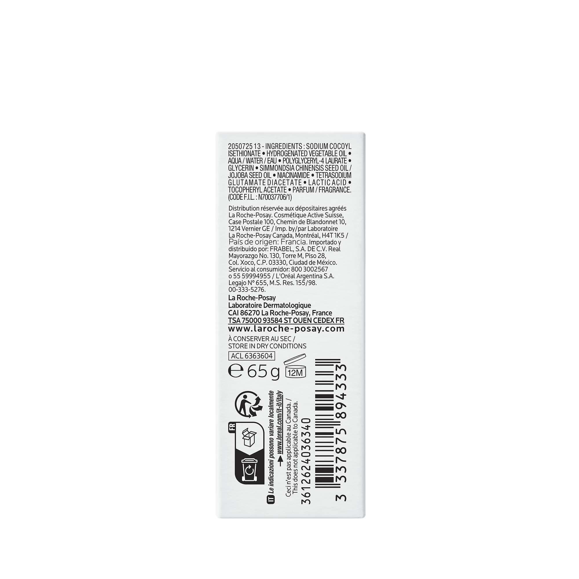Effaclar Pain dermatologique