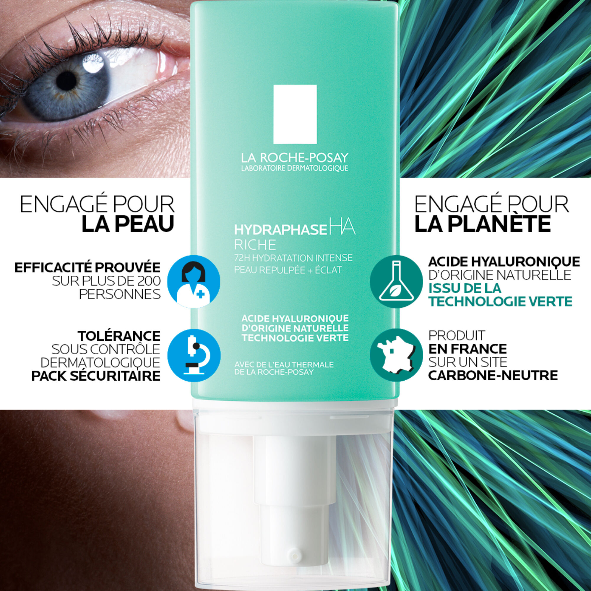 3337875731409-Hydraphase HA Riche Creme hydratante visage_50ml_01_La-Roche-Posay