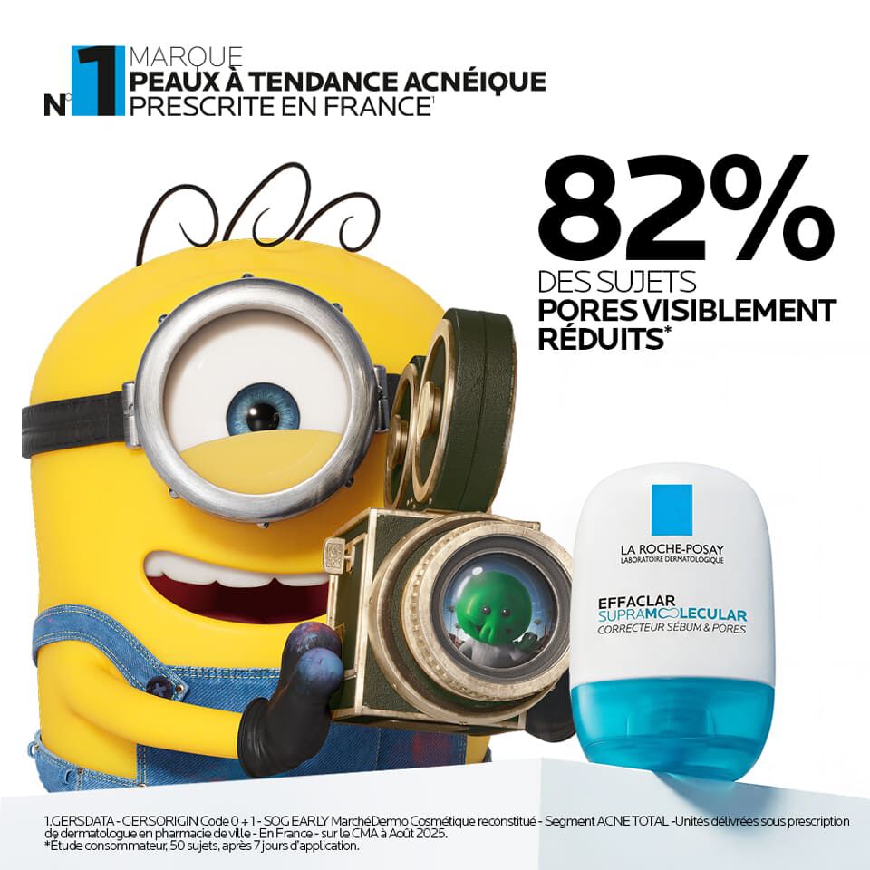 Effaclar Supramolecular Correcteur sebum et pores Gel frais matifiant hydratant​