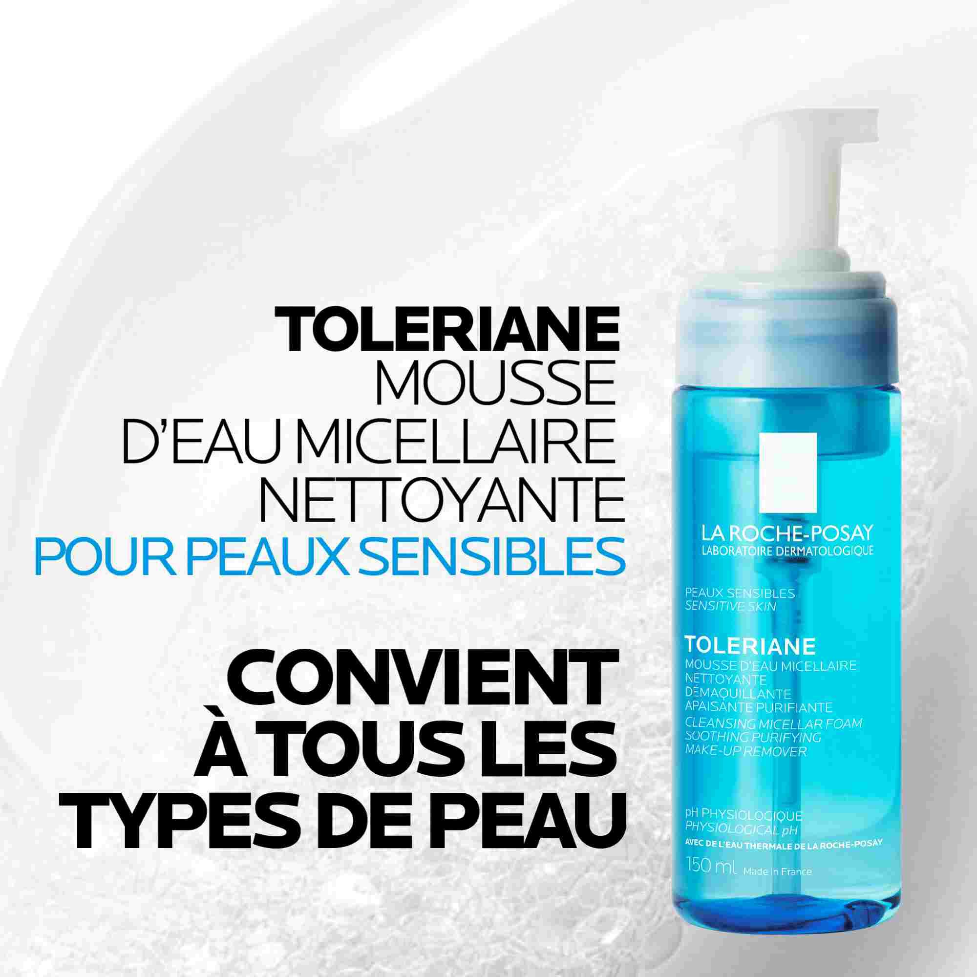 Toleriane Mousse d'Eau Micellaire Nettoyante